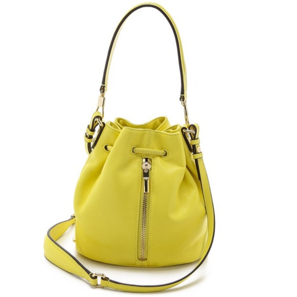 Elizabeth and James Yellow mini bucket bag